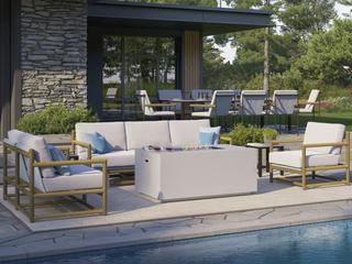 Tropitone Stowe Aluminum Cushion Lounge Set
