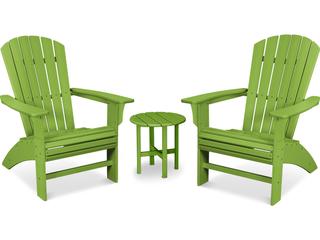 Trex® Outdoor Furniture™ Recycled Plastic Yacht Club 3 Piece Curveback Adirondack Lounge Set
