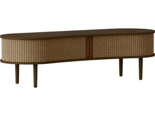 Audacious 55" Oak Wood Dark Media Console