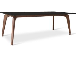 Giane Rectangular Glass Top Dining Table Modern Brazilian