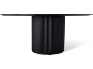 Urbia Modern Brazilian Atenas Round Wood Ebano Dining Table