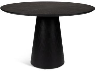 Urbia Modern Brazilian Mona Ebano Wooden Top Round Dining Table