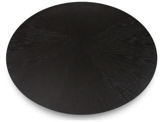 Urbia Modern Brazilian Mona Ebano Wooden Top Round Dining Table