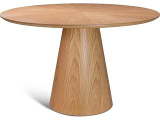 Modern Brazilian Round Wood Domasco Dining Table