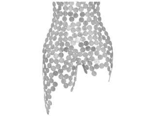 Urbia Naturals Silver Leaf Female Torso 3D Wall Art