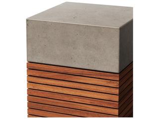 Urbia Stecca Concrete Dark Grey Gray Accent Stool