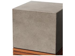 Urbia Stecca Concrete Dark Grey Gray Accent Stool