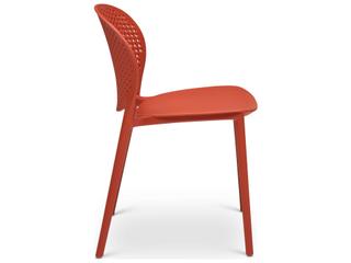 Urbia Outdoor Bailey Dark Orange Recycled Plastic Dining Chair