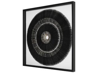 Uttermost Sandara Black / Gold Leaf Shadow Box