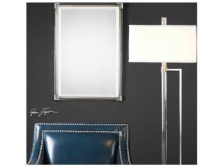 Uttermost Mackai Metallic Silver Rectangular Wall Mirror
