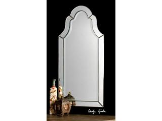 Uttermost Hovan Frameless Arched Wall Mirror