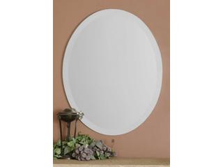 Uttermost Frameless Vanity Oval Wall Mirror