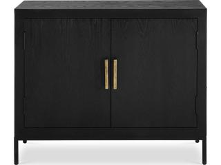 Front Range 2-Door Accent Cabinet in Dark Ebony Oak Veneer