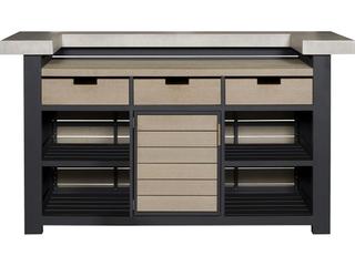 Vanguard Furniture Michael Weiss Montecito Aluminum Shadow 78"W x 30.5"D Rectangular Bar
