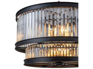 Varaluz Double Take 2-Tier 14-Light Pendant Heritage Black