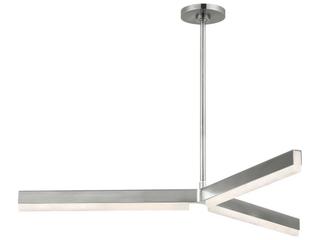 Visual Comfort Modern Linea 3-Light Antique Nickel Geometric Tiered Chandelier