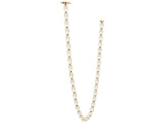 Visual Comfort Modern Collier 1-Light Hand Rubbed Antique Brass Linear Chandelier