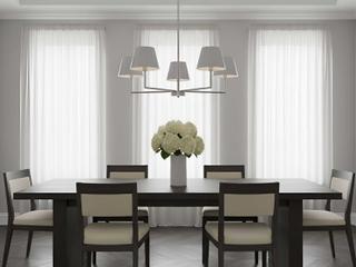Visual Comfort Studio Ender 5-Light Brushed Nickel Chandelier