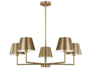 Ender 5-Light Chandelier in Satin Brass