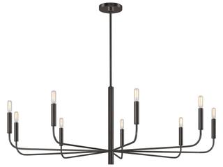 9-Light Brianna Chandelier in Aged Iron