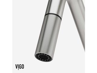 Vigo Utopia Stainless Steel Single Handle Pull-Down Sprayer Kitchen Faucet