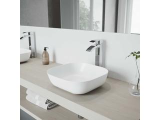 Vigo Duris Chrome 1-Handle Vessel Waterfall Bathroom Faucet