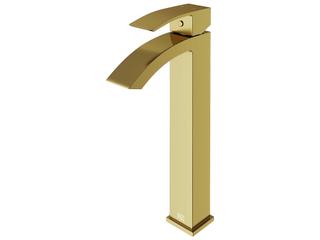 Vigo Duris Matte Brushed Gold Single-Handle Duris Vessel Bathroom Faucet