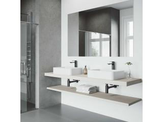 Vigo Norfolk Matte Black 1-Handle Vessel Bathroom Faucet