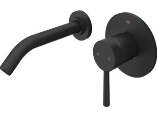 Vigo Olus Matte Black 1-Handle Wall-Mount Bathroom Faucet