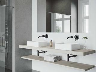 Vigo Olus Matte Black 1-Handle Wall-Mount Bathroom Faucet