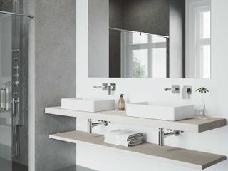 Vigo Atticus Brushed Nickel 1-Handle Wall-Mount Bathroom Sink Faucet