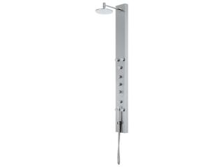 Vigo Dilana Stainless Steel 6-Jet Shower Panel System with Adjustable Round Head and Hand Shower Wand