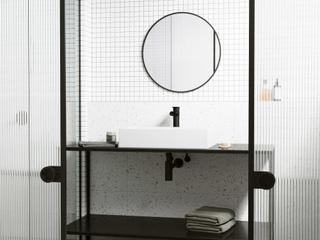 Vigo Montauk Rectangular Vessel Bathroom Sink with Niko Faucet and Drain