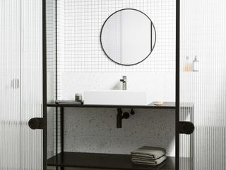 Vigo Starr Rectangular Vessel Bathroom Sink with Amada Faucet and Drain