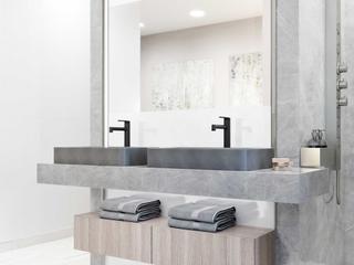 Vigo Sterling Rectangular Bathroom Sink with Vessel Faucet