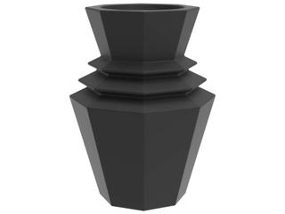Vondom Outdoor Origami Black Planter