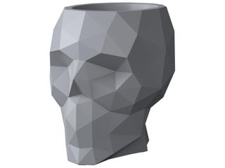 Vondom Outdoor Skull Gray Planter