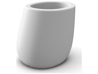 Stone Planter in Matte Ice White