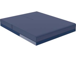 Vondom Pixel Notte Blue Upholstered Chaise