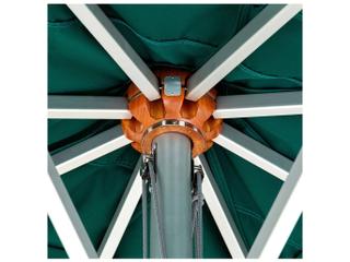 Woodline Shade Solutions Bravura Aluminum 11.5 Foot Octagon Pulley Lift Patio Umbrella