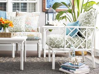 Woodbridge Outdoor Carlyle Cloud White Aluminum Cushion Lounge Chair