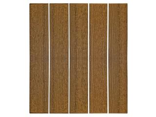 Windward Design Group Tahoe Plank Aluminum Rectangular Outdoor Counter Table with Umbrella Hole