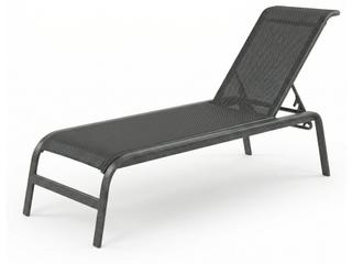 Windward Design Group Anna Maria Sling Aluminum Stacking Patio Chaise Lounge No Arms
