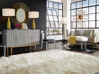 Wildwood Crawford White Upholstered Accent Bench