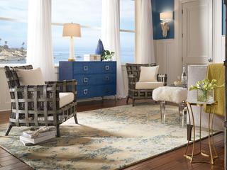 Wildwood Crawford White Upholstered Accent Bench