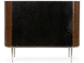 Wildwood Shelldon Brown Mahogany Wood White Capiz Bar Cabinet