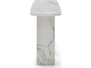 Whiteline Modern Living Selva Rectangular Marble Console Table
