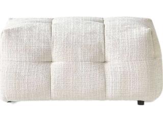 Whiteline Modern Living Cloud Beige Upholstered Ottoman