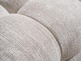 Whiteline Modern Living Cloud Beige Upholstered Ottoman