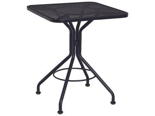 Wrought Iron Mesh Square Outdoor Bistro Table
